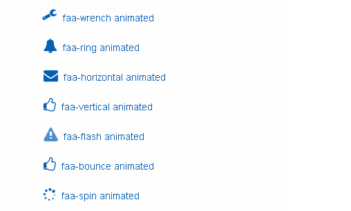 给网页图标字体fontawesome添加动画效果